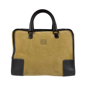 Loewe handbag Beige Tan brown suede leather